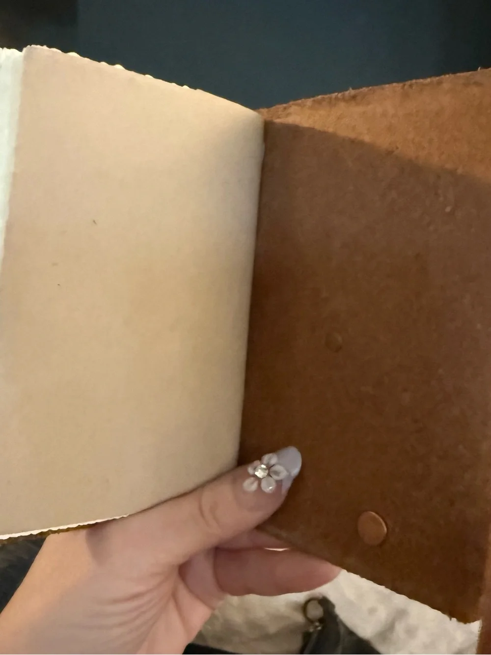 Leather Rustico Golf Log Book with Pocket